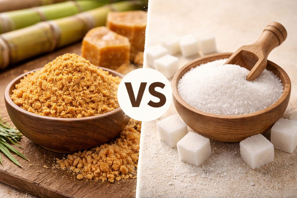 jaggery and refined sugar